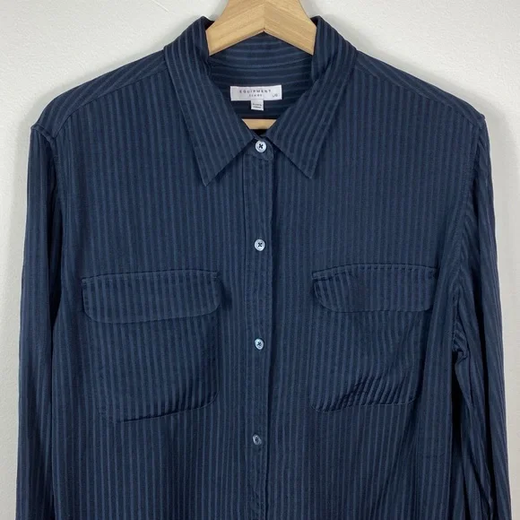 Equipment Signature Stripe Button Down Shirt - Picture 11 of 16